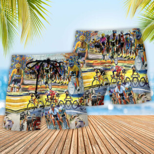 Bike Ride Until The End Of The World Keep Going - Beach Short - Owl Ohh - Owl Ohh