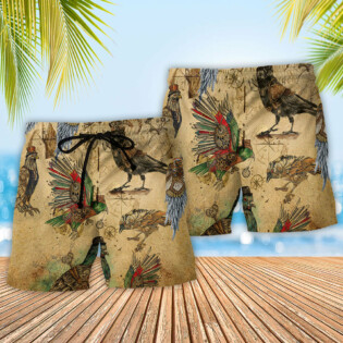 Bird Just Aren't To Be Caged Vintage - Beach Short - Owl Ohh - Owl Ohh