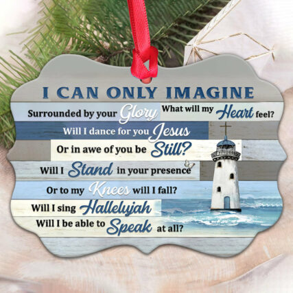 Lighthouse I Can Only Imagine - Horizontal Ornament - Owl Ohh - Owl Ohh