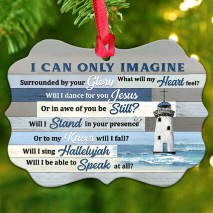 Lighthouse I Can Only Imagine - Horizontal Ornament - Owl Ohh - Owl Ohh
