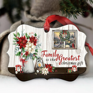 Family Christmas Is The Greatest Christmas - Horizontal Ornament - Owl Ohh - Owl Ohh