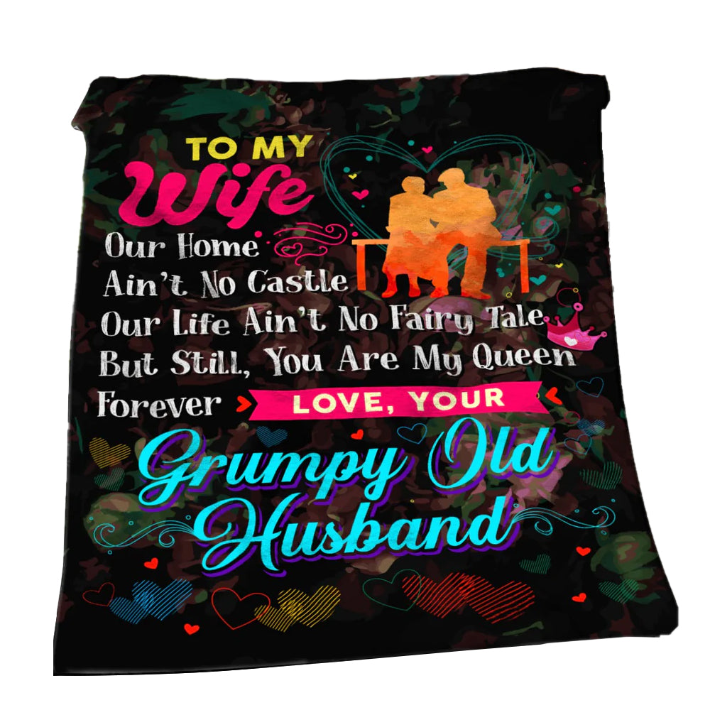 Family To My Wife Husband And Wife Love You My Destiny - Flannel Blanket - Owl Ohh - Owl Ohh