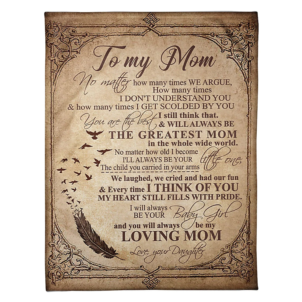 Family Will Always Be The Greatest Mom Mother - Flannel Blanket - Owl Ohh - Owl Ohh