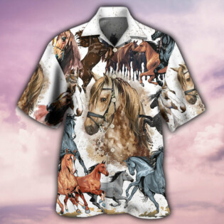 Horse Fantasy Horse Painting Style - Hawaiian Shirt - Owl Ohh - Owl Ohh