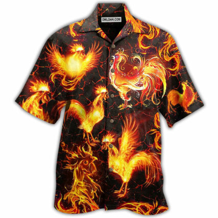 Chicken Fire Love It - Hawaiian Shirt - Owl Ohh - Owl Ohh