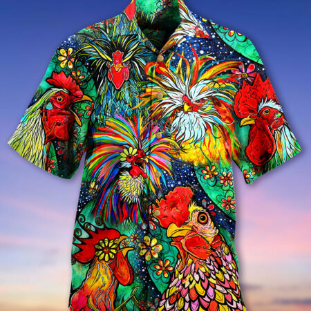 Chicken Love Color Amazing - Hawaiian Shirt - Owl Ohh - Owl Ohh