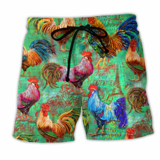 Farm Chicken Love Green - Beach Short - Owl Ohh - Owl Ohh