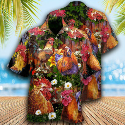 Chicken Rise A Shine Rooster - Hawaiian Shirt - Owl Ohh - Owl Ohh