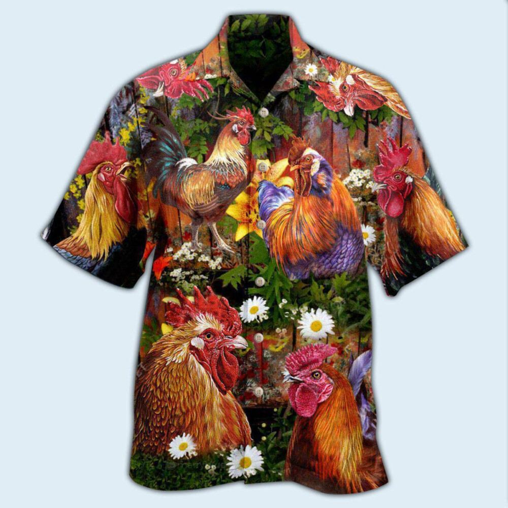 Chicken Rise A Shine Rooster - Hawaiian Shirt - Owl Ohh - Owl Ohh