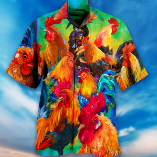 Chicken Rooster Style - Hawaiian Shirt - Owl Ohh - Owl Ohh