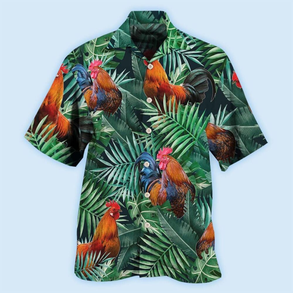 Chicken Rooster Tropical Summer Vibes - Hawaiian Shirt - Owl Ohh - Owl Ohh