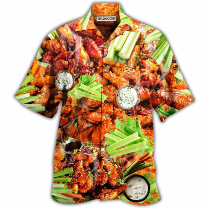 Food Ain't Nothing Chicken Wing - Hawaiian Shirt - Owl Ohh - Owl Ohh