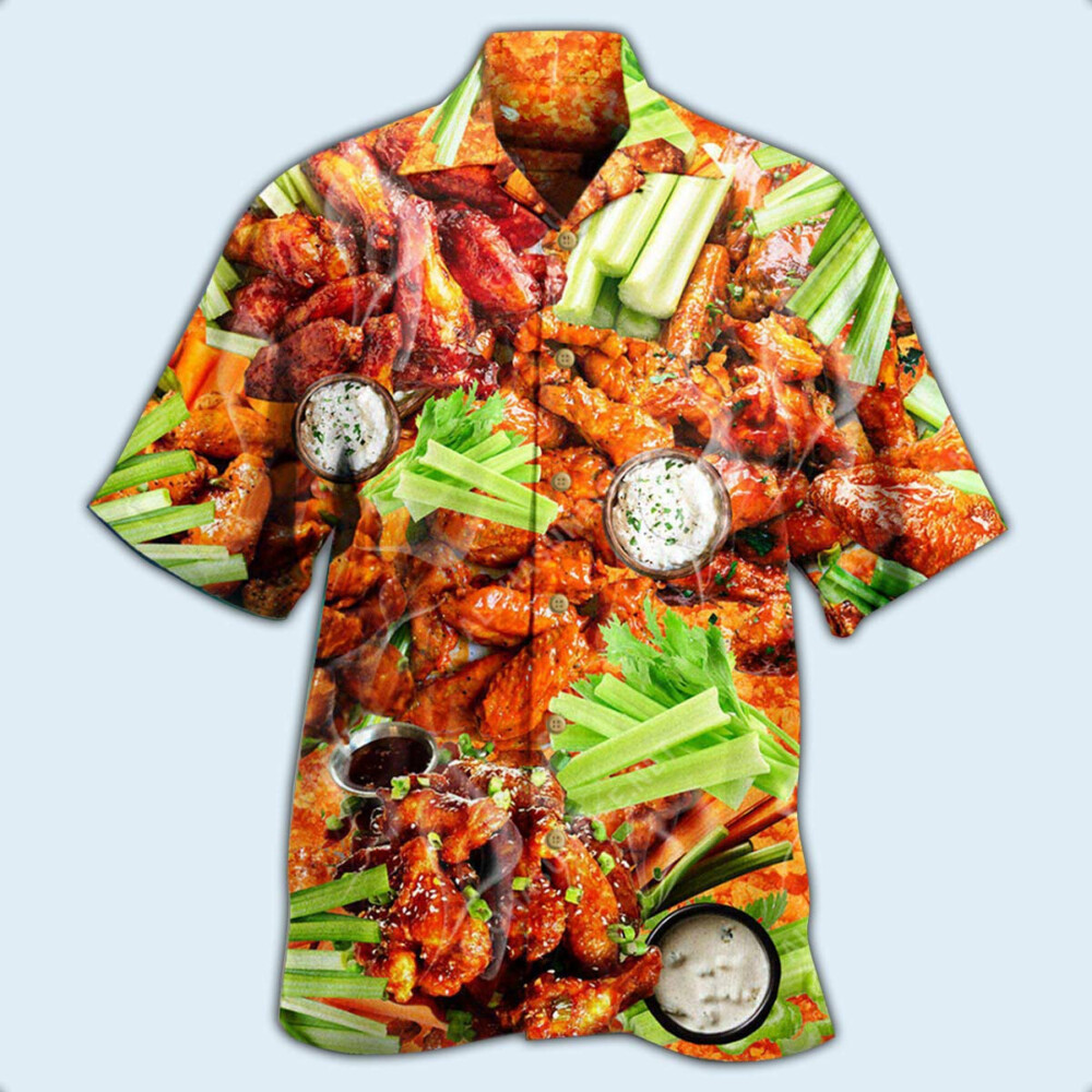 Food Ain't Nothing Chicken Wing - Hawaiian Shirt - Owl Ohh - Owl Ohh