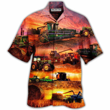 Tractor Farm The Harvest Is Great And Plentiful - Hawaiian Shirt - Owl Ohh - Owl Ohh