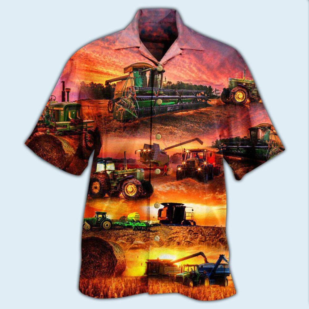 Tractor Farm The Harvest Is Great And Plentiful - Hawaiian Shirt - Owl Ohh - Owl Ohh