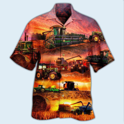 Tractor Farm The Harvest Is Great And Plentiful - Hawaiian Shirt - Owl Ohh - Owl Ohh