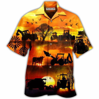Farm Work Til The Job Gets Done - Hawaiian Shirt - Owl Ohh - Owl Ohh