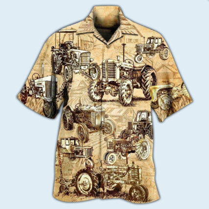 Tractor Farm All I Want To Do Is Work On My Farm - Hawaiian Shirt - Owl Ohh - Owl Ohh