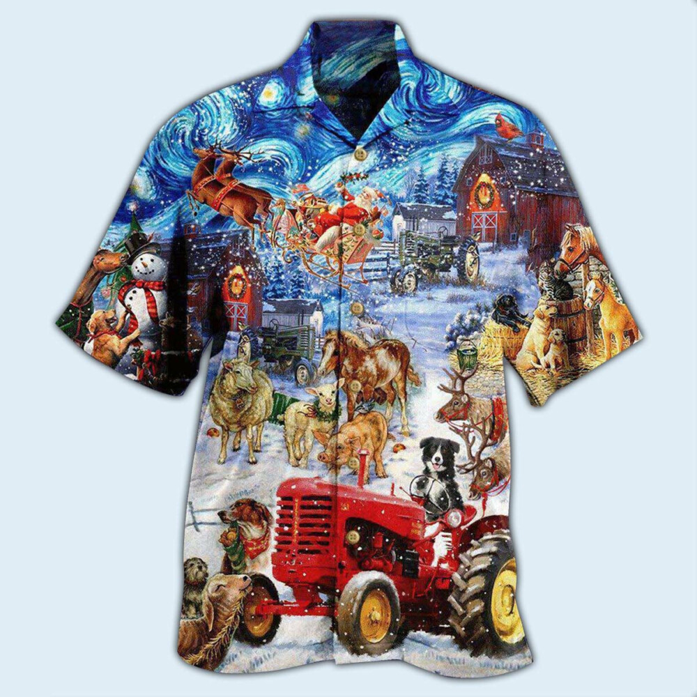 Farm Merry Xmas Lover Forever - Hawaiian Shirt - Owl Ohh - Owl Ohh