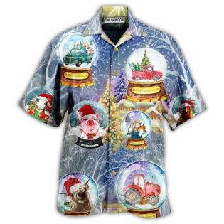 Farm Xmas Funny Global - Hawaiian Shirt - Owl Ohh - Owl Ohh