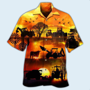 Farm Work Til The Job Gets Done - Hawaiian Shirt - Owl Ohh - Owl Ohh
