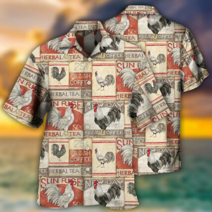 Chicken Farmhouse Patch - Hawaiian Shirt - Owl Ohh - Owl Ohh