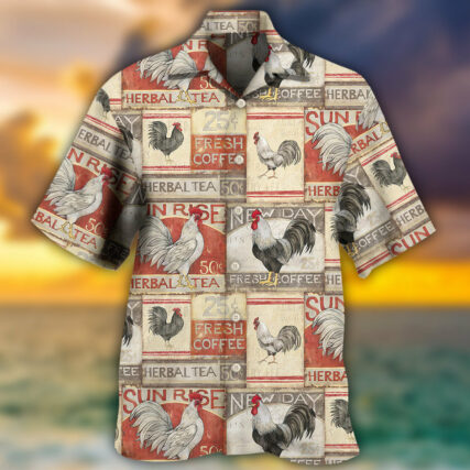 Chicken Farmhouse Patch - Hawaiian Shirt - Owl Ohh - Owl Ohh