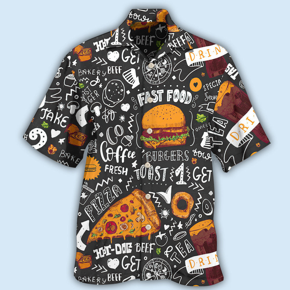 Food Fast Food Go Fresh - Hawaiian Shirt - Owl Ohh - Owl Ohh