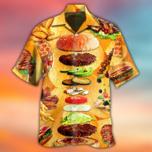 Food Delicious Fast Food - Hawaiian Shirt - Owl Ohh - Owl Ohh