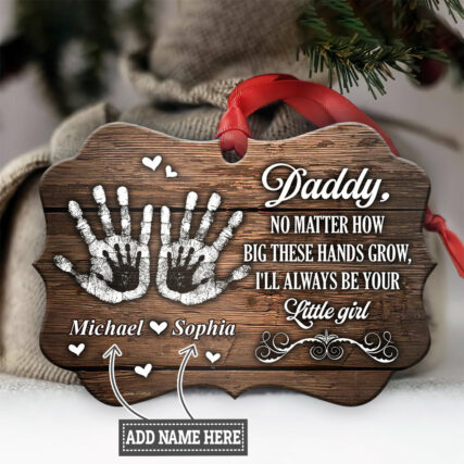 Family Father Gift I Will Always Be Your Little Girl Personalized - Horizontal Ornament - Owl Ohh - Owl Ohh