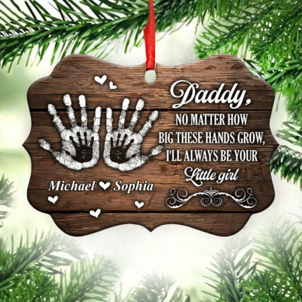 Family Father Gift I Will Always Be Your Little Girl Personalized - Horizontal Ornament - Owl Ohh - Owl Ohh