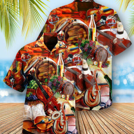 Violin Music Fill The Cup Of Silence With Violin Melody - Hawaiian Shirt - Owl Ohh - Owl Ohh