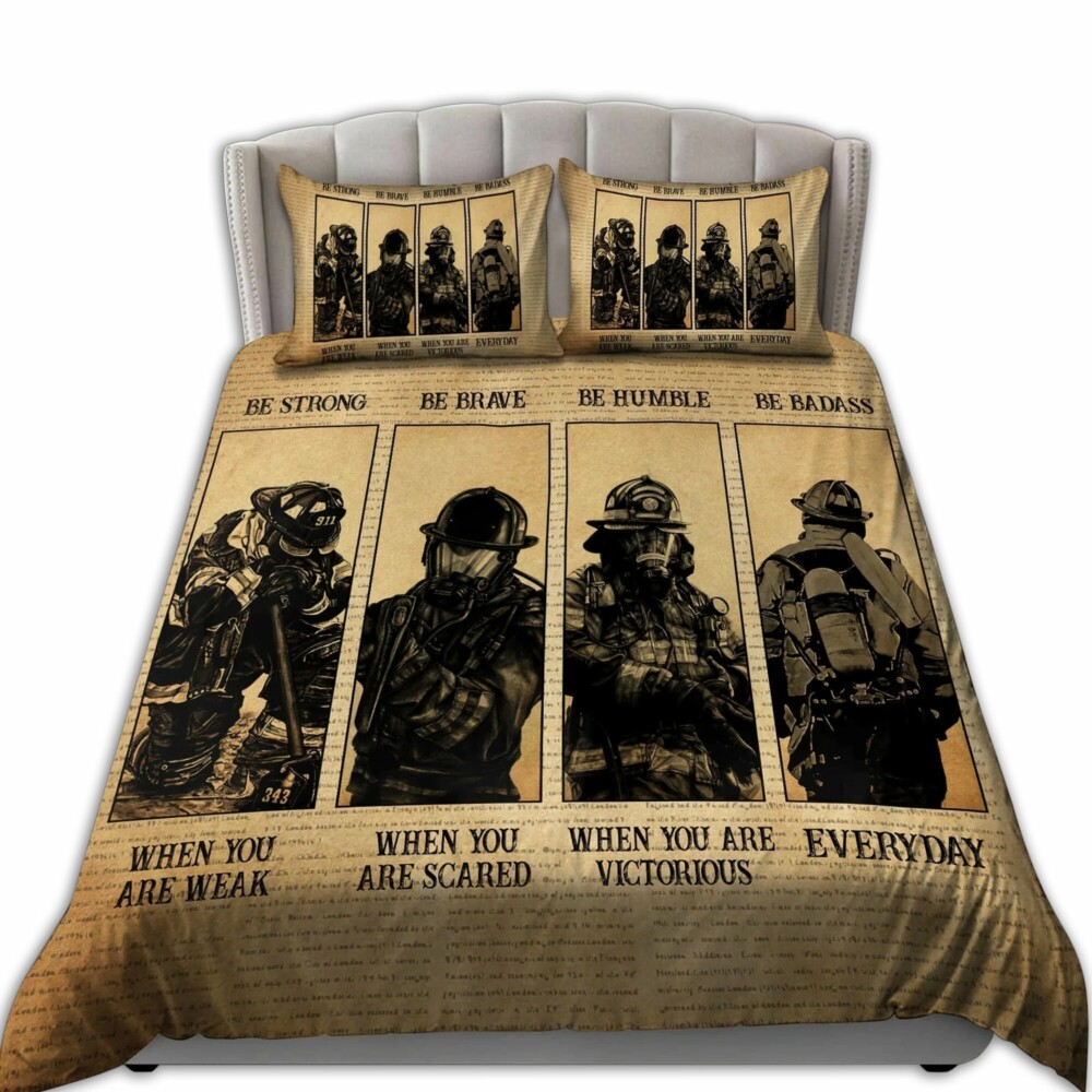 Firefighter Be Strong We Are Firefighters - Bedding Cover - Owl Ohh - Owl Ohh