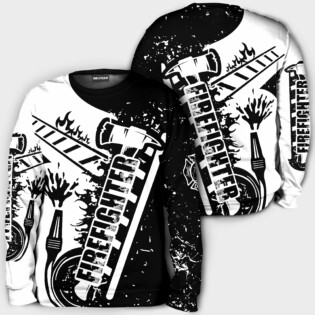 Firefighter Black & White - Hoodie - HOOD01FNN131121