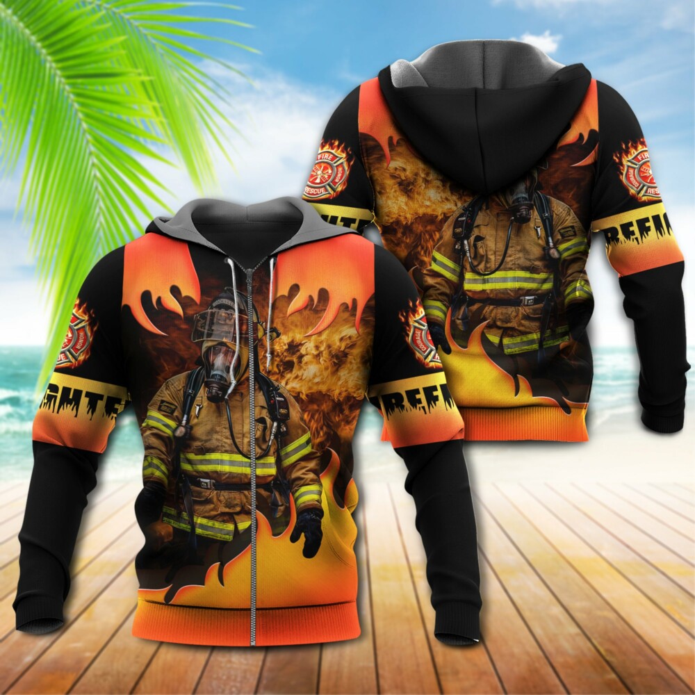 Firefighter First In Last Out - Hoodie - Owl Ohh - Owl Ohh