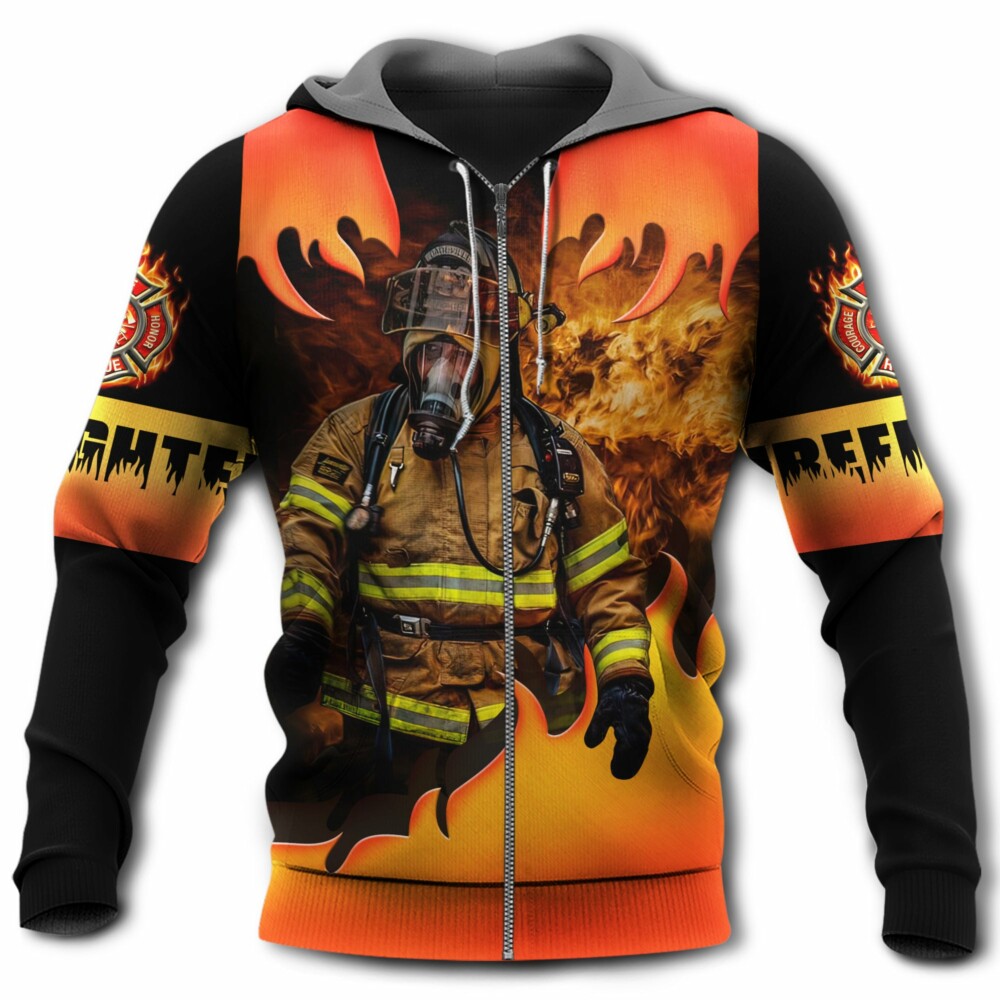 Firefighter First In Last Out - Hoodie - Owl Ohh - Owl Ohh