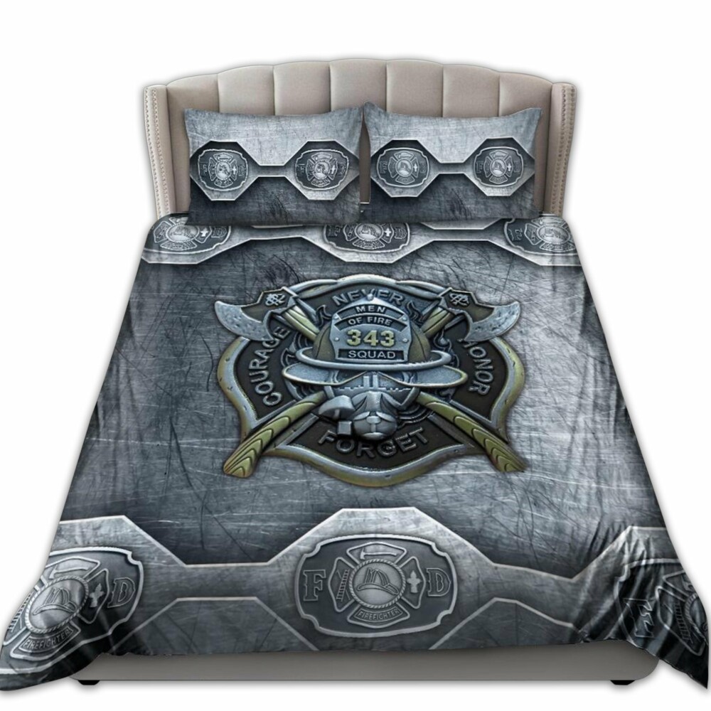 Firefighter Men Of Fire 343 Squad - Bedding Cover - Owl Ohh - Owl Ohh