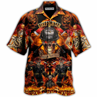 Firefighter On Fire Love Life - Hawaiian Shirt - Owl Ohh - Owl Ohh