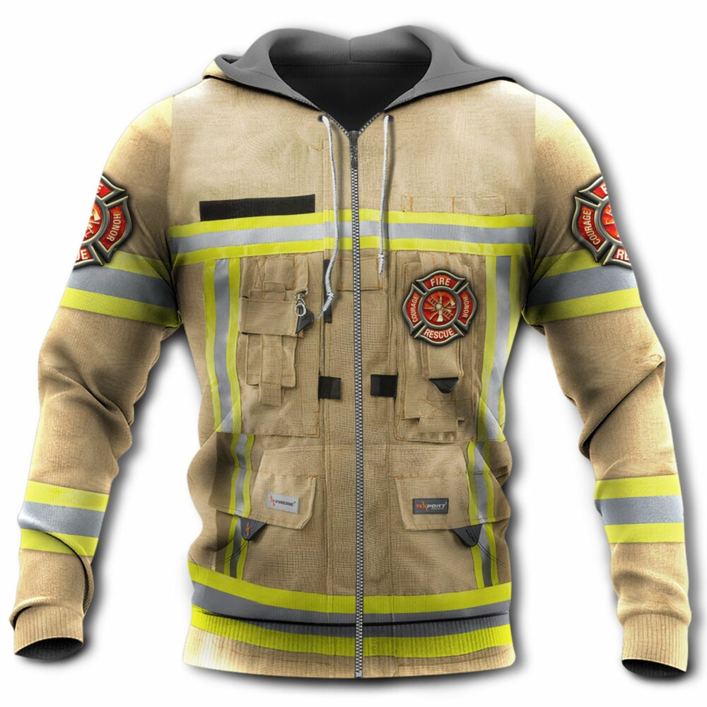 Firefighter Strong Art For Men And Women - Hoodie - Owl Ohh - Owl Ohh