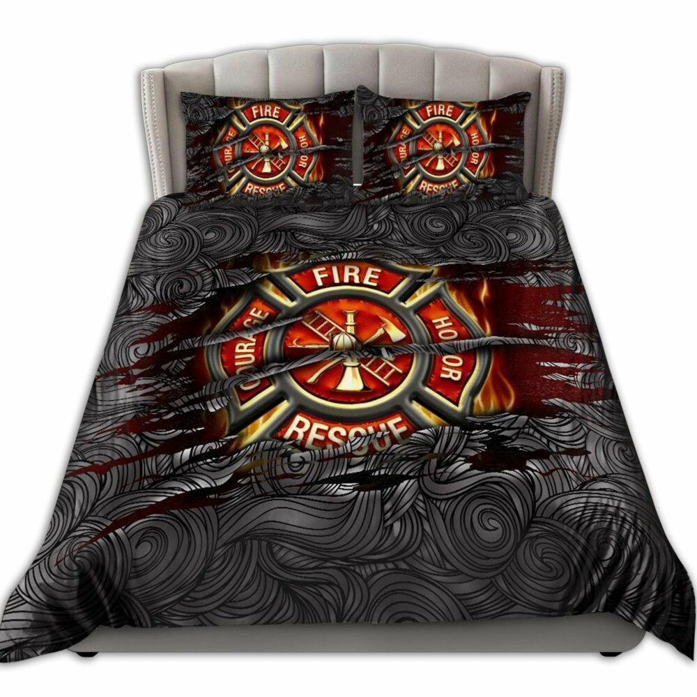 Firefighter Symbol Firefighter Lover - Bedding Cover - Owl Ohh - Owl Ohh