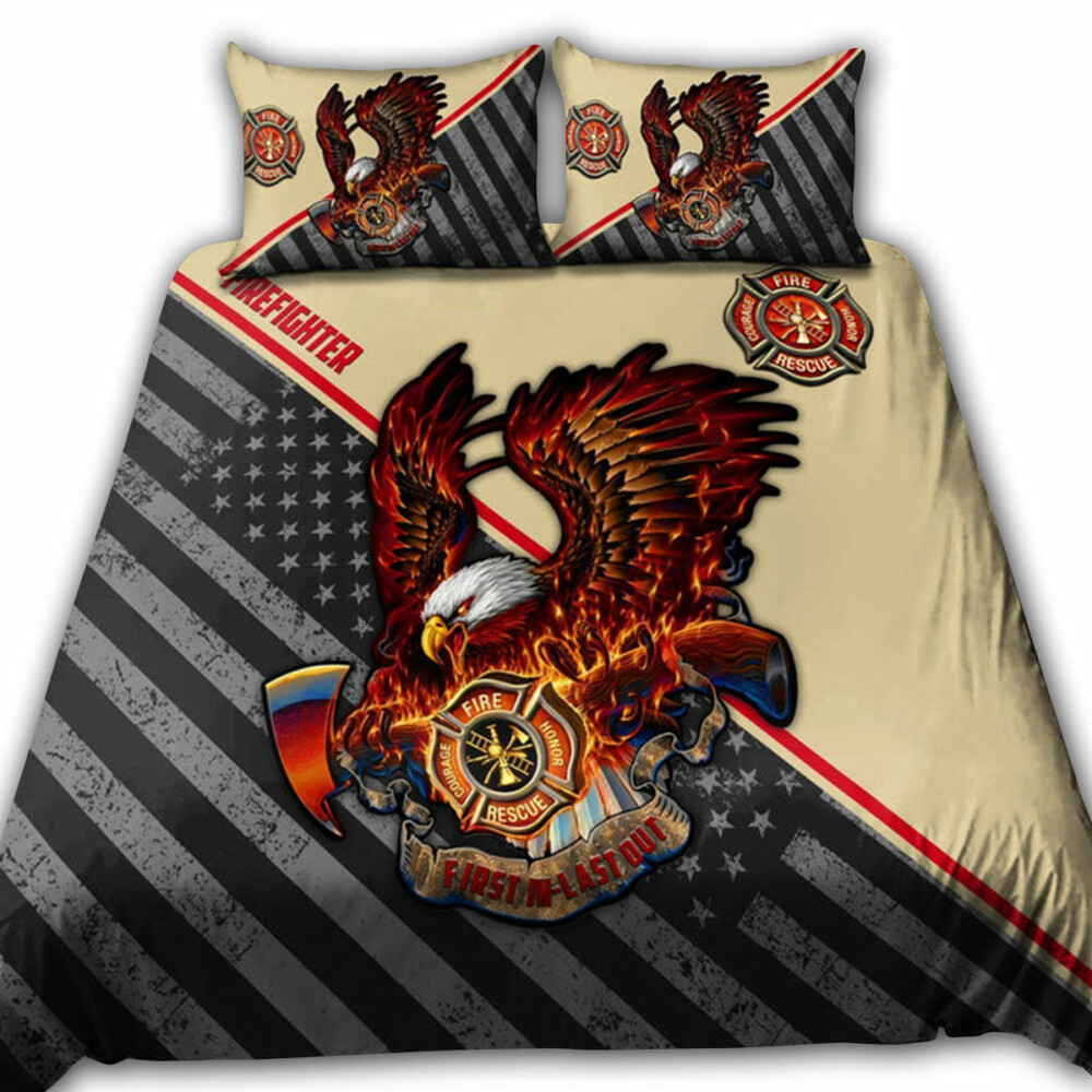Firefighter US Eagle Lover - Bedding Cover - Owl Ohh - Owl Ohh