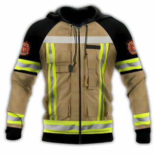 Firefighter Uniform Personalized - Hoodie - Owl Ohh - Owl Ohh