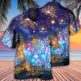 Firework By Night - Hawaiian Shirt - Owl Ohh for men and women, kids - Owl Ohh