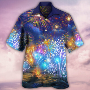 Firework By Night - Hawaiian Shirt - Owl Ohh for men and women, kids - Owl Ohh