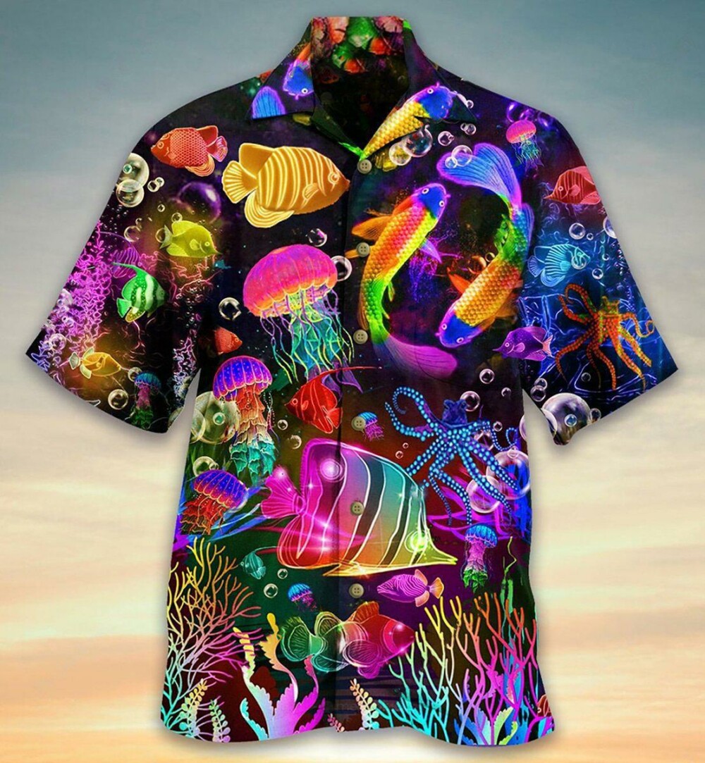 Fish Rainbow Lovely Style - Hawaiian Shirt - Owl Ohh - Owl Ohh