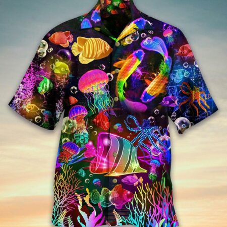 Fish Rainbow Lovely Style - Hawaiian Shirt - Owl Ohh - Owl Ohh
