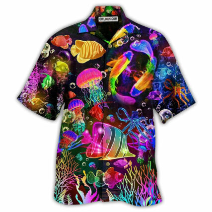 Fish Rainbow Lovely Style - Hawaiian Shirt - Owl Ohh - Owl Ohh