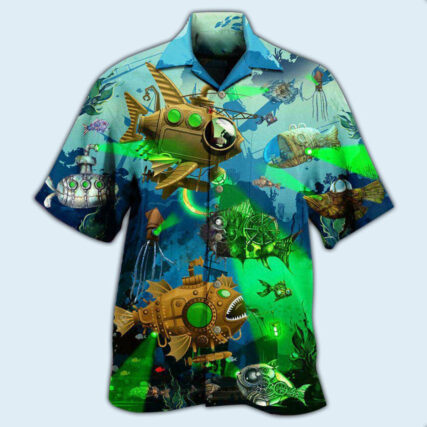 Fish Steampunk Ocean - Hawaiian Shirt - Owl Ohh - Owl Ohh
