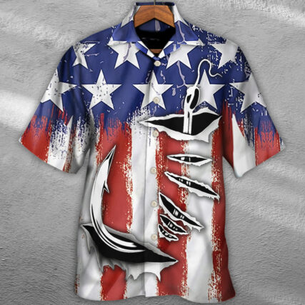 Fishing American Basic Style - Hawaiian Shirt - Owl Ohh - Owl Ohh