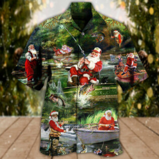 Fishing Christmas Merry Fishmasand A Happy New Reel - Hawaiian Shirt - Owl Ohh - Owl Ohh